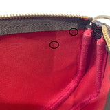 ルイ・ヴィトン LOUIS VUITTON ミニ ポシェット・アクセソワール N58009 エベヌ ダミエ・キャンバス/レザー レディース ポーチ