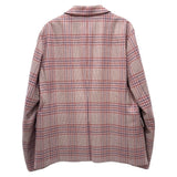 グッチ GUCCI チェックテーラードジャケット 407067 ベージュ ウール/カシミヤ メンズ テーラードジャケット