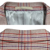 グッチ GUCCI チェックテーラードジャケット 407067 ベージュ ウール/カシミヤ メンズ テーラードジャケット
