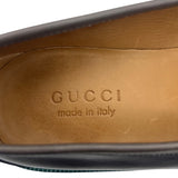 グッチ GUCCI ホースビットレザーローファー UK9.5 245972 グレー レザー メンズ ローファー
