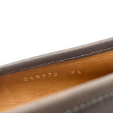 グッチ GUCCI ホースビットレザーローファー UK9.5 245972 グレー レザー メンズ ローファー
