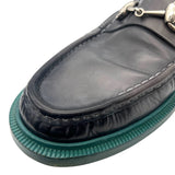 グッチ GUCCI ホースビットレザーローファー UK9.5 245972 グレー レザー メンズ ローファー