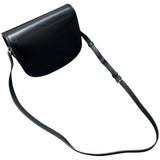 セリーヌ CELINE ミディアムプザストリオンフ 114453 ブラック シルバー金具 サプルナチュラルカーフスキン レディース ショルダーバッグ