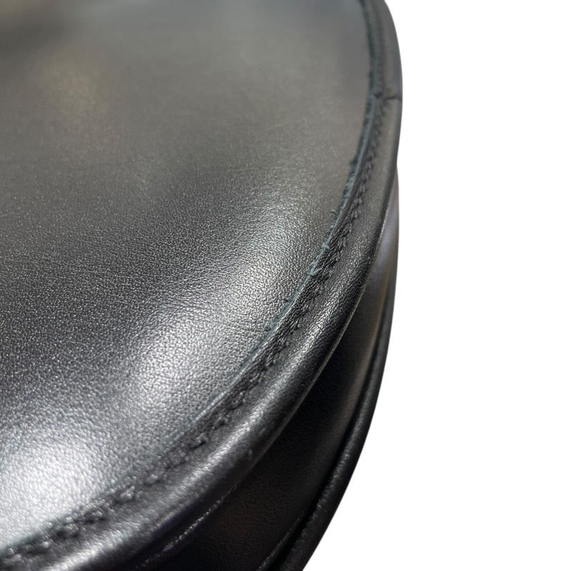 セリーヌ CELINE ミディアムプザストリオンフ 114453 ブラック シルバー金具 サプルナチュラルカーフスキン レディース ショルダーバッグ