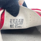 グッチ GUCCI ×Adidas GAZELLE ローカットスニーカー US9.5 707848 ボルドーレッド ベロア×レザー メンズ スニーカー