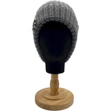 ロエベ LOEWE アナグラムレザーパッチニットキャップ グレー ウール ユニセックス その他ファッション雑貨