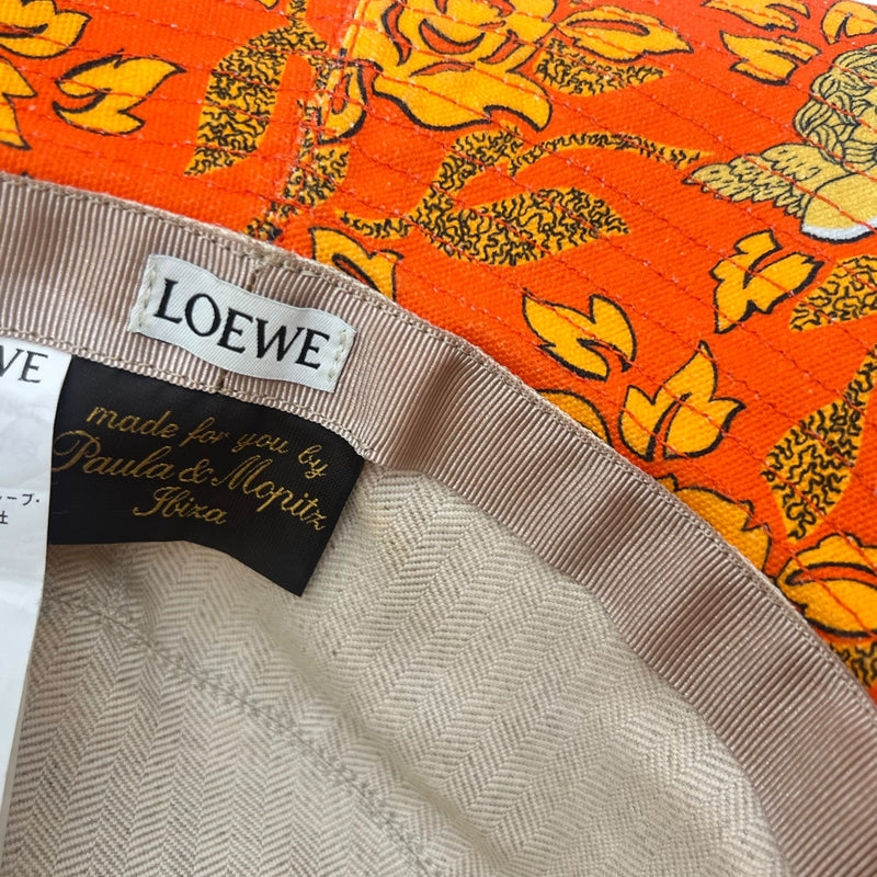 ロエベ LOEWE フィッシャーマンハット 17160782100 59 オレンジ コットン レディース その他ファッション雑貨