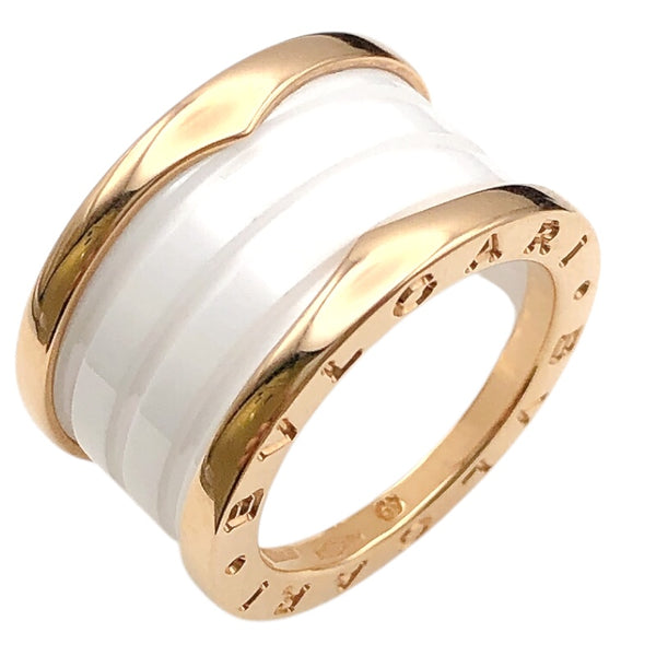 ブルガリ BVLGARI ビーゼロワンリング4バンド(M)　 K18ピンクゴールド セラミック　 ジュエリー