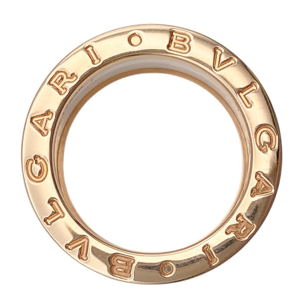 ブルガリ BVLGARI ビーゼロワンリング4バンド(M)　 K18ピンクゴールド セラミック　 ジュエリー
