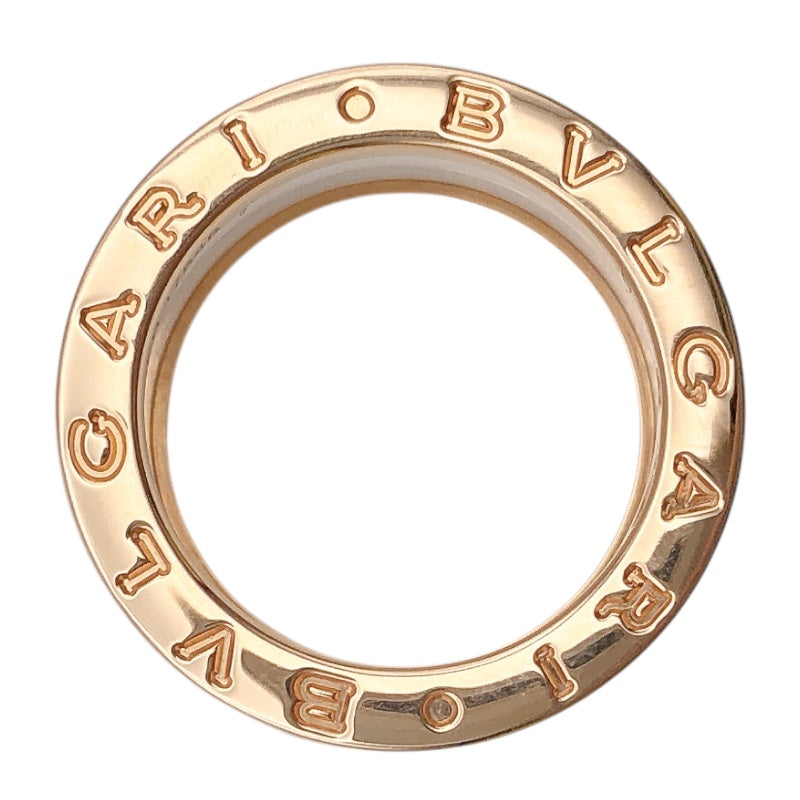 ブルガリ BVLGARI ビーゼロワンリング4バンド(M)　 K18ピンクゴールド セラミック　 ジュエリー