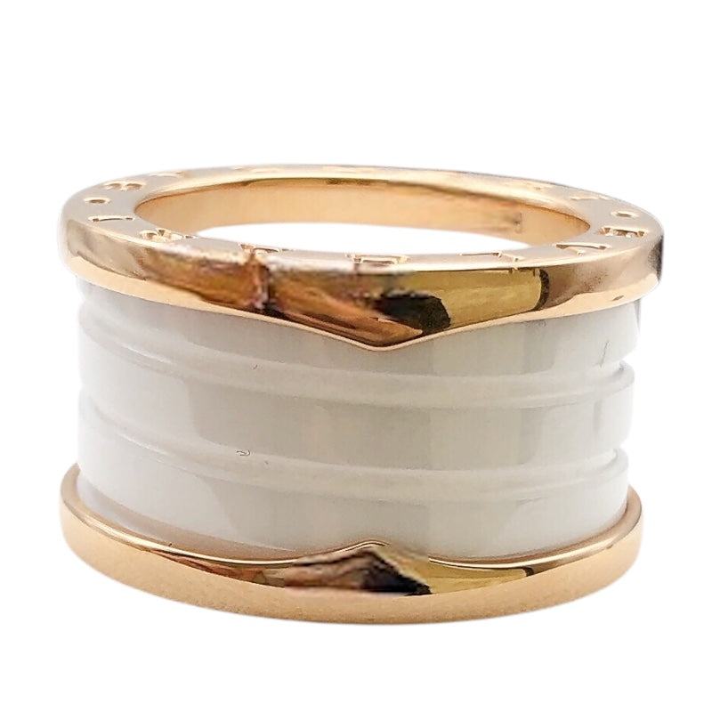 ブルガリ BVLGARI ビーゼロワンリング4バンド(M)　 K18ピンクゴールド セラミック　 ジュエリー