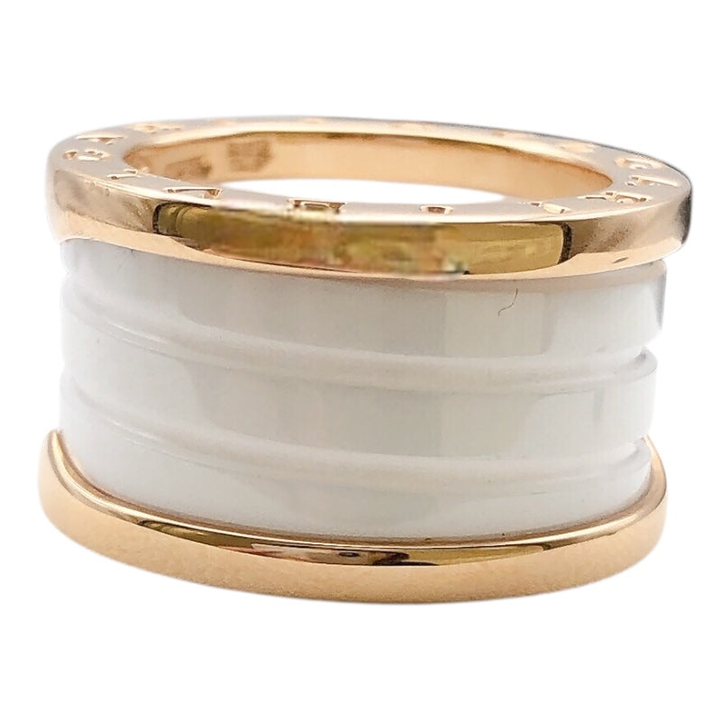 ブルガリ BVLGARI ビーゼロワンリング4バンド(M)　 K18ピンクゴールド セラミック　 ジュエリー