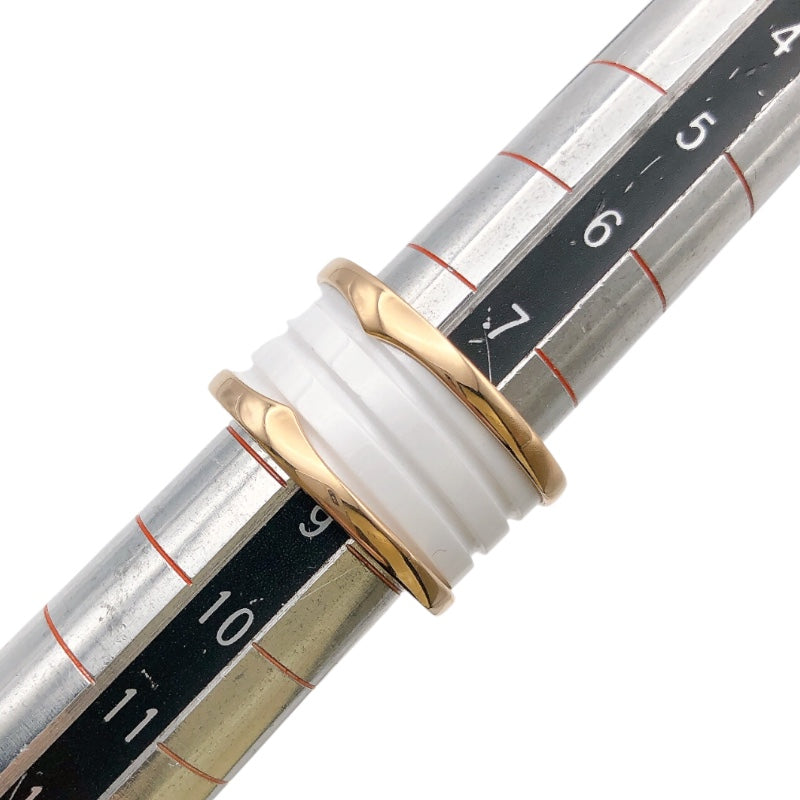 ブルガリ BVLGARI ビーゼロワンリング4バンド(M)　 K18ピンクゴールド セラミック　 ジュエリー