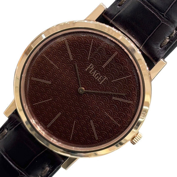 ピアジェ PIAGET アルティプラノ 銀座ブティック30本限定 G0A41544 ブラウン K18ピンクゴールド K18PG メンズ 腕時計