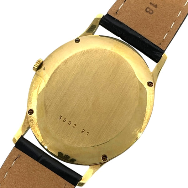 ジャガー・ルクルト JAEGER-LE COULTRE オーバル オートマティック デイト 500221 ゴールド K18YG 自動巻き メンズ 腕時計