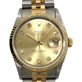 ロレックス ROLEX デイトジャスト U番 16233G シャンパンゴールド SS/K18YG 自動巻き メンズ 腕時計