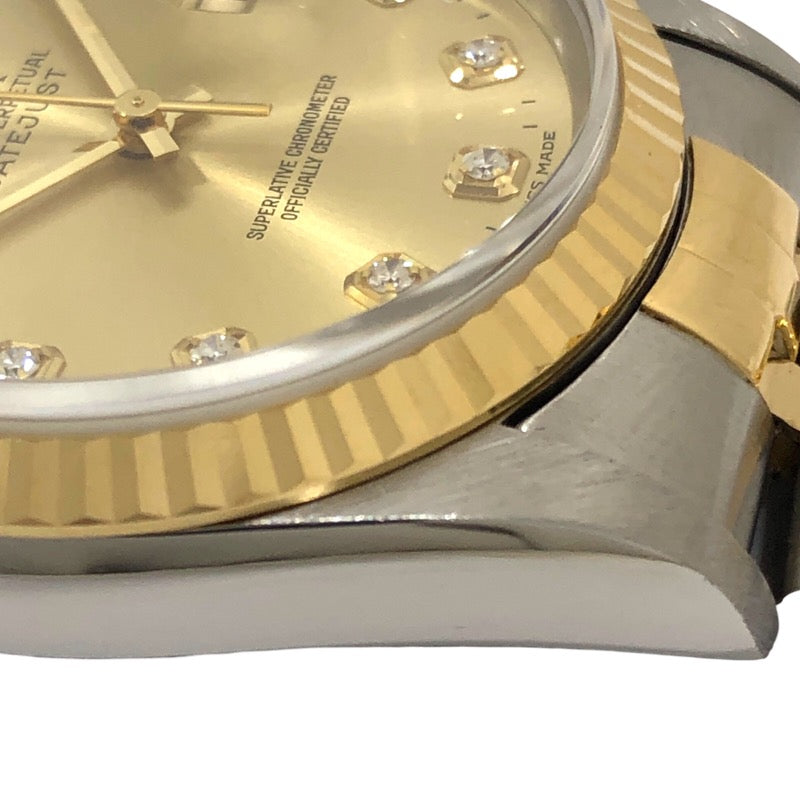 ロレックス ROLEX デイトジャスト U番 16233G シャンパンゴールド SS/K18YG 自動巻き メンズ 腕時計