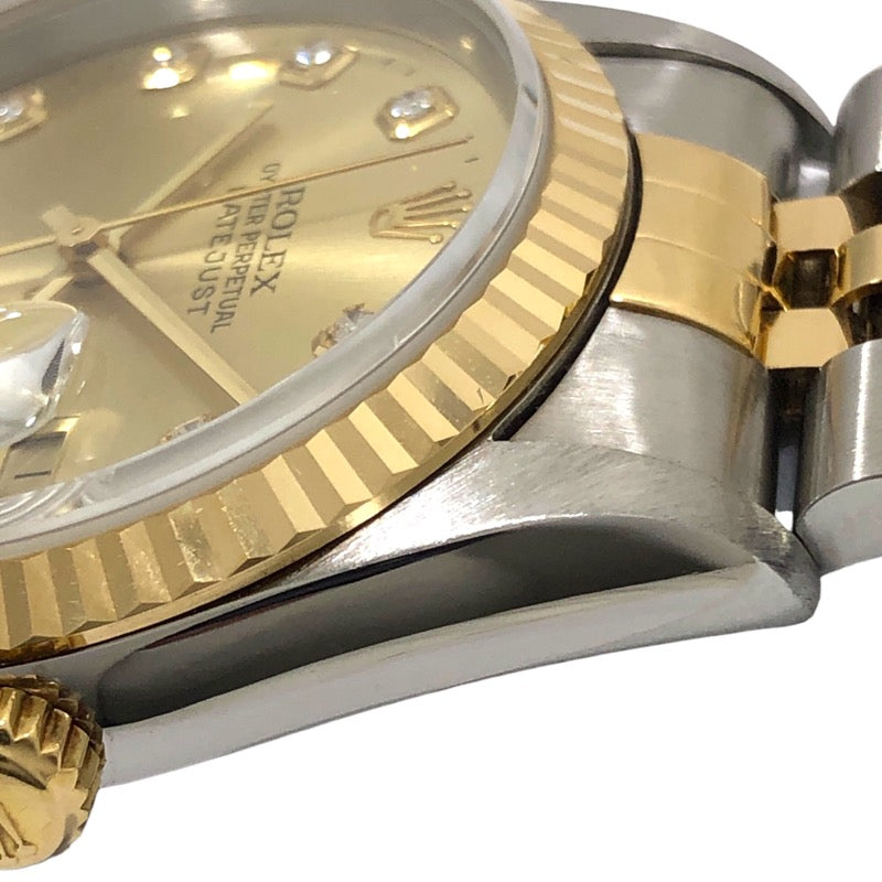 ロレックス ROLEX デイトジャスト U番 16233G シャンパンゴールド SS/K18YG 自動巻き メンズ 腕時計