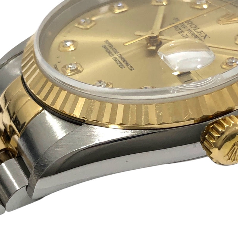 ロレックス ROLEX デイトジャスト U番 16233G シャンパンゴールド SS/K18YG 自動巻き メンズ 腕時計
