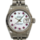 ロレックス ROLEX デイトジャスト F番 79174NGR ホワイトシェル SS/K18WG 自動巻き レディース 腕時計