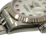 ロレックス ROLEX デイトジャスト F番 79174NGR ホワイトシェル SS/K18WG 自動巻き レディース 腕時計