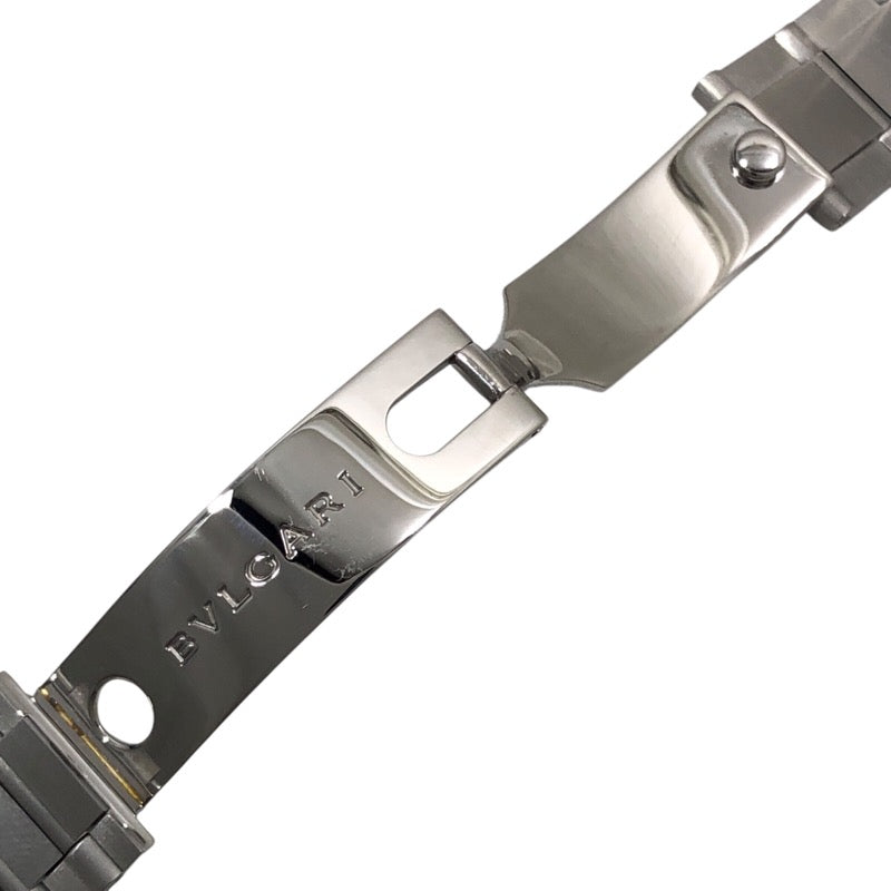ブルガリ BVLGARI ディアゴノ スクーバ クロノグラフ SCB38S ブラック SS 自動巻き メンズ 腕時計