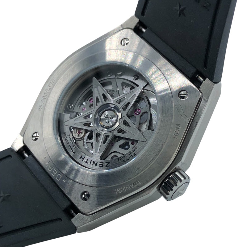 ゼニス ZENITH デファイクラシック 95.9000.670 シルバー チタン メンズ 腕時計