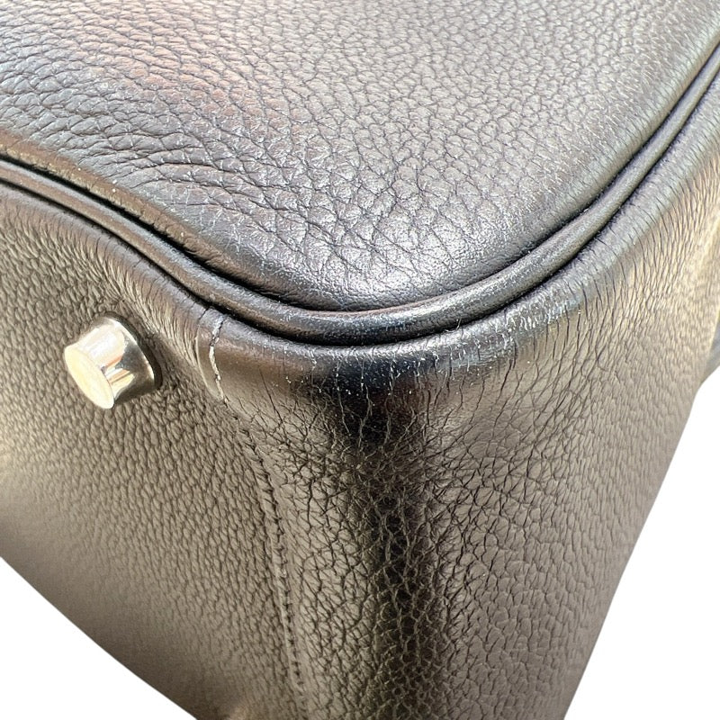 エルメス HERMES リンディ30 ▢L刻印  ネイビー/ シルバー金具 トリヨンクレマンス トリヨンクレマンス レディース ショルダーバッグ