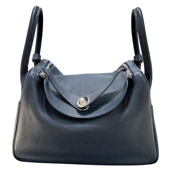 エルメス HERMES リンディ30 ▢L刻印  ネイビー/ シルバー金具 トリヨンクレマンス トリヨンクレマンス レディース ショルダーバッグ