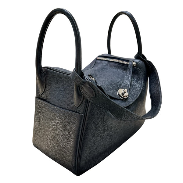 エルメス HERMES リンディ30 ▢L刻印  ネイビー/ シルバー金具 トリヨンクレマンス トリヨンクレマンス レディース ショルダーバッグ