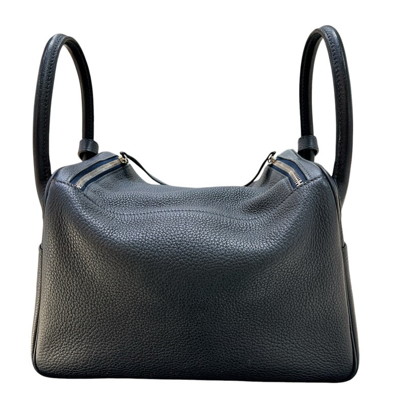エルメス HERMES リンディ30 ▢L刻印  ネイビー/ シルバー金具 トリヨンクレマンス トリヨンクレマンス レディース ショルダーバッグ