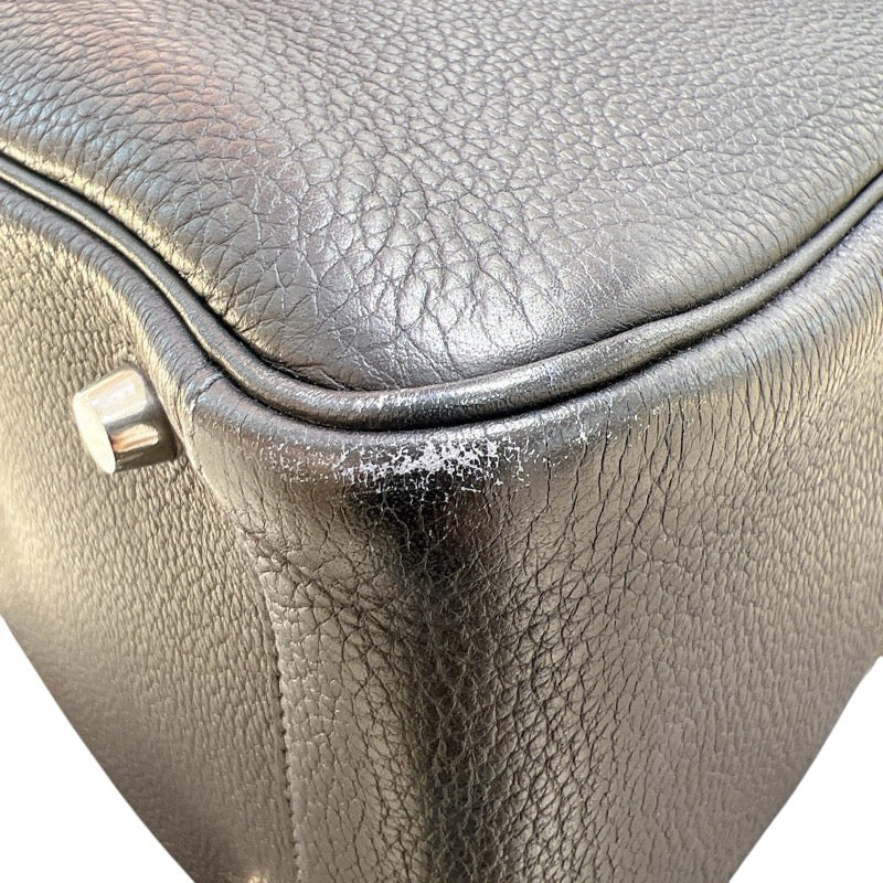 エルメス HERMES リンディ30 ▢L刻印  ネイビー/ シルバー金具 トリヨンクレマンス トリヨンクレマンス レディース ショルダーバッグ