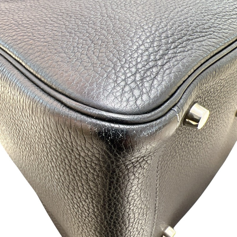 エルメス HERMES リンディ30 ▢L刻印  ネイビー/ シルバー金具 トリヨンクレマンス トリヨンクレマンス レディース ショルダーバッグ