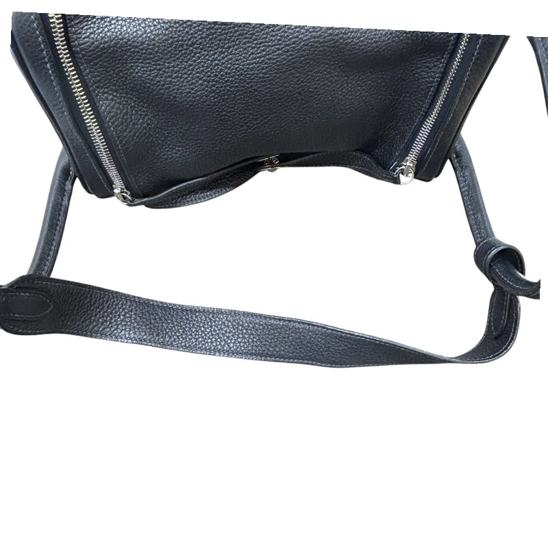 エルメス HERMES リンディ30 ▢L刻印  ネイビー シルバー金具 トリヨンクレマンス トリヨンクレマンス レディース ショルダーバッグ