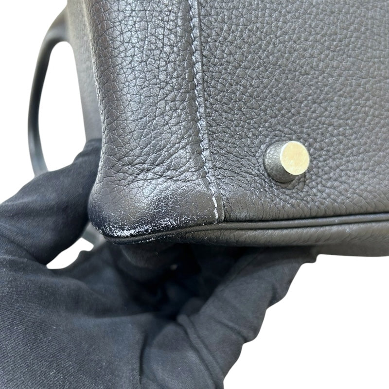 エルメス HERMES リンディ30 ▢L刻印  ネイビー シルバー金具 トリヨンクレマンス トリヨンクレマンス レディース ショルダーバッグ