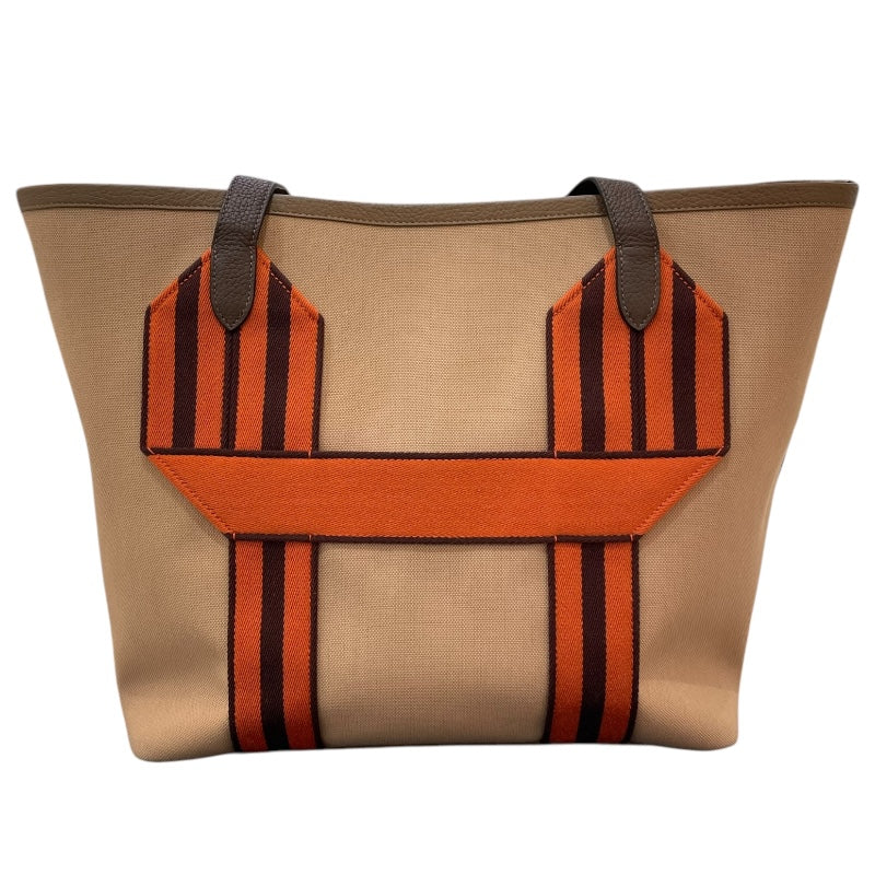エルメス HERMES ピュールサングル U刻 チャイ・カカオ/SV金具 トワル/トリヨンクレマンス ユニセックス トートバッグ