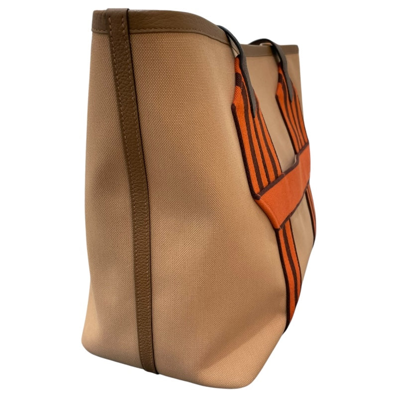 エルメス HERMES ピュールサングル U刻 チャイ・カカオ/SV金具 トワル/トリヨンクレマンス ユニセックス トートバッグ