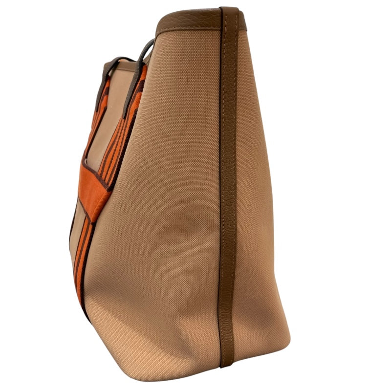 エルメス HERMES ピュールサングル U刻 チャイ・カカオ/SV金具 トワル/トリヨンクレマンス ユニセックス トートバッグ