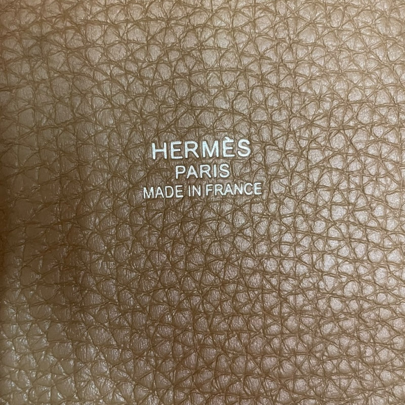 エルメス HERMES ピュールサングル U刻 チャイ・カカオ/SV金具 トワル/トリヨンクレマンス ユニセックス トートバッグ