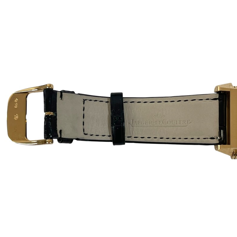 ジャガー・ルクルト JAEGER-LE COULTRE レベルソ　クラシックラージ　デュオスモールセコンド 215.2.D4 シルバー/ブラック K18PG メンズ 腕時計