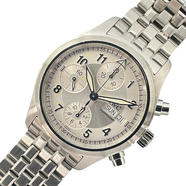 インターナショナルウォッチカンパニー IWC スピットファイア クロノグラフ オートマティック IW370623 シルバー SS メンズ 腕時計
