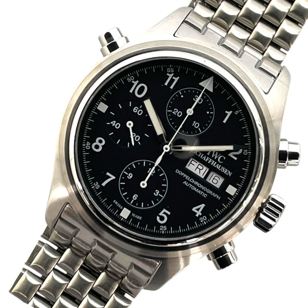 インターナショナルウォッチカンパニー IWC ドッペルクロノグラフ IW371319 ブラック SS メンズ 腕時計