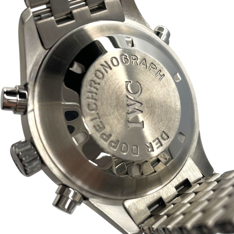 インターナショナルウォッチカンパニー IWC ドッペルクロノグラフ IW371319 ブラック SS メンズ 腕時計