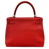 エルメス HERMES ケリー28 内縫い X刻　 ルージュトマト/ゴールド金具 トリヨン レディース ショルダーバッグ