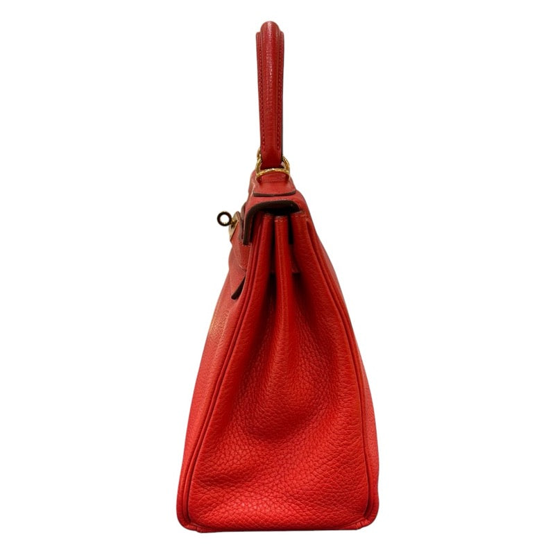 エルメス HERMES ケリー28 内縫い X刻　 ルージュトマト/ゴールド金具 トリヨン レディース ショルダーバッグ
