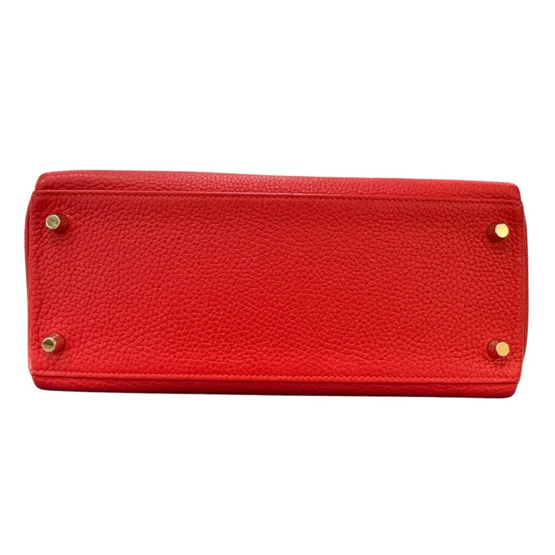 エルメス HERMES ケリー28 内縫い X刻　 ルージュトマト/ゴールド金具 トリヨン レディース ショルダーバッグ