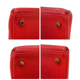 エルメス HERMES ケリー28 内縫い X刻　 ルージュトマト/ゴールド金具 トリヨン レディース ショルダーバッグ
