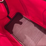 エルメス HERMES ガーデンパーティPM A刻印 ルージュセリエ・フランボワーズ/SV トワル ユニセックス トートバッグ