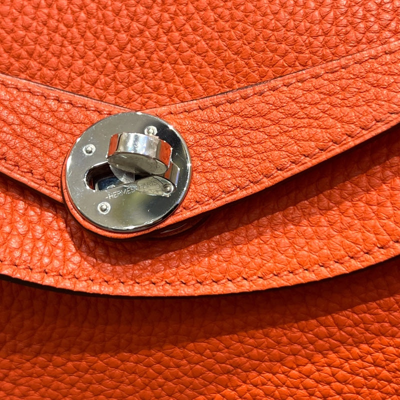 エルメス HERMES リンディ30 A刻 カプシーヌ/SV金具 トリヨン レディース ショルダーバッグ
