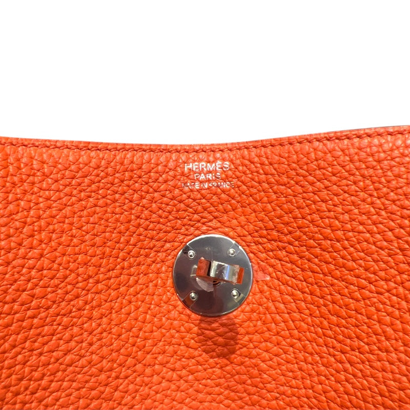 エルメス HERMES リンディ30 A刻 カプシーヌ/SV金具 トリヨン レディース ショルダーバッグ